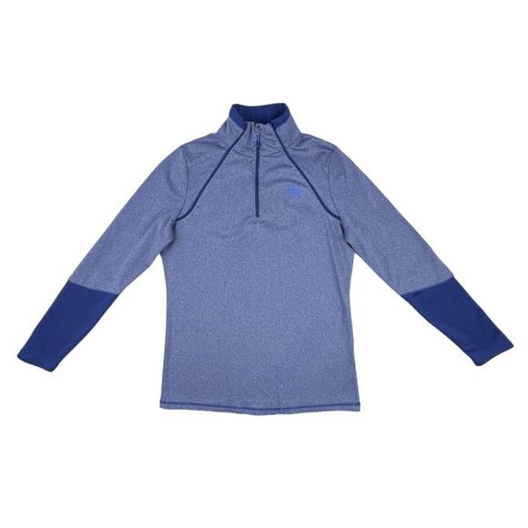 The North Face Womens Medium Pullover Cinder100 Blue 1/4 Zip Performance - Picture 1 of 8
